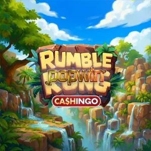 Rumble Kong Cashingo slot machine interface with jungle theme